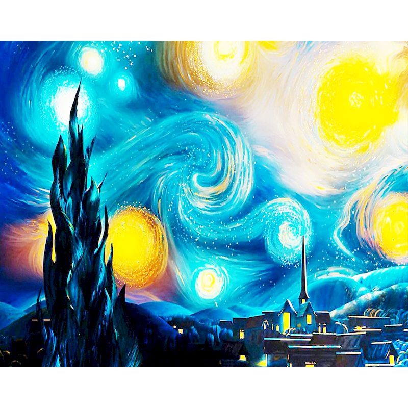 Digital Oil Painting Coloring Painting Frameless Oil