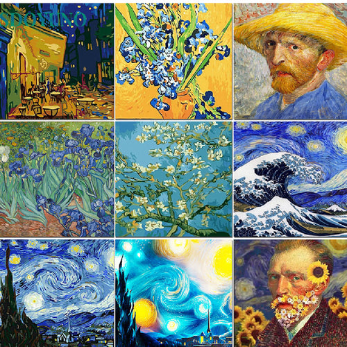 Digital Oil Painting Coloring Painting Frameless Oil
